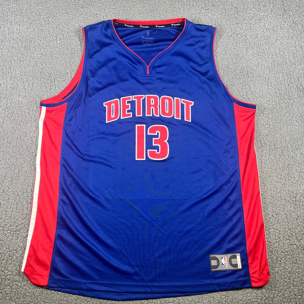 James Wiseman Fanatics Detroit Pistons Jersey Mens 2XL NBA 13 Blue Sporty NBA